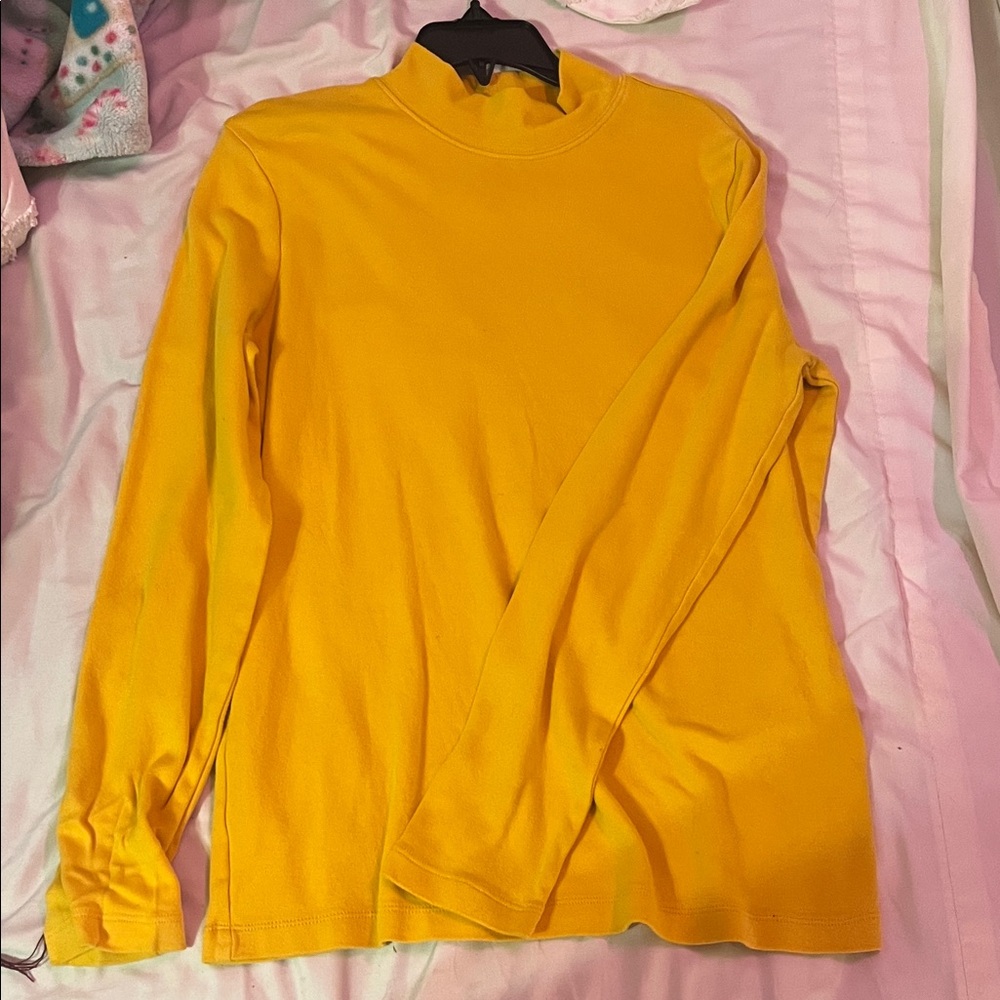 Yellow Turtleneck Sweater
